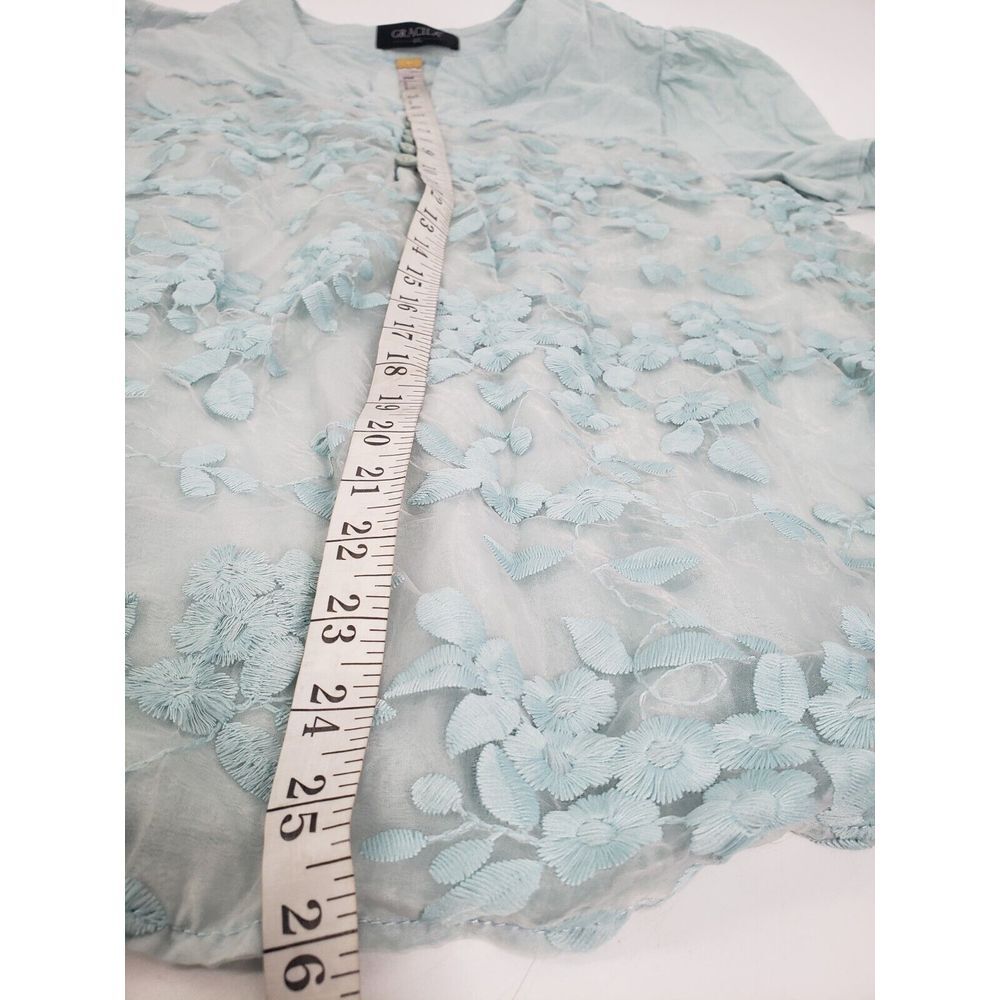 Gracila Delicate Embroidered Lace Mesh Cottagecore Floral European‎ Sty Size 4XL - Picture 7 of 8